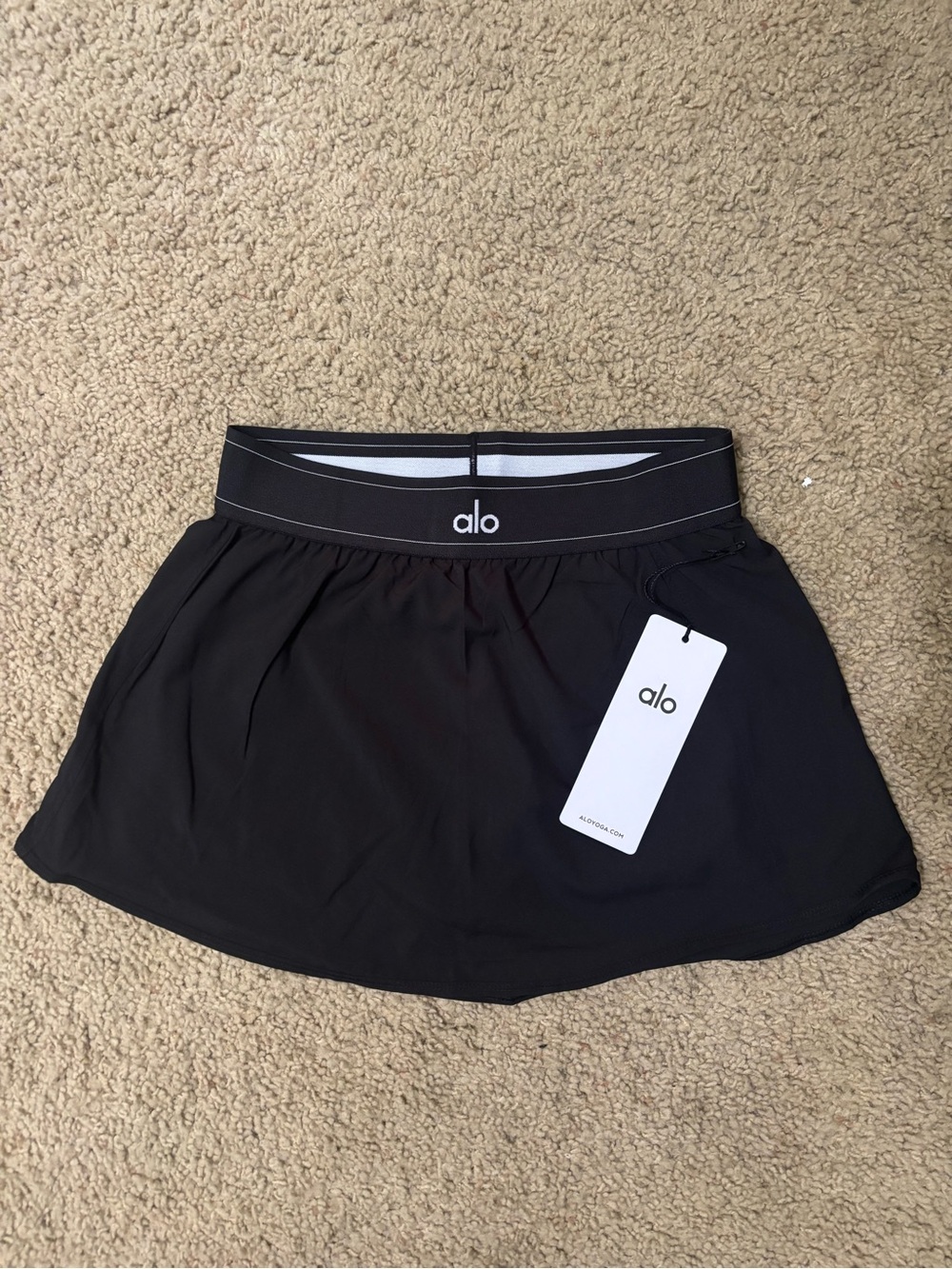 Alo Match Point Tennis Skirt 'Black’